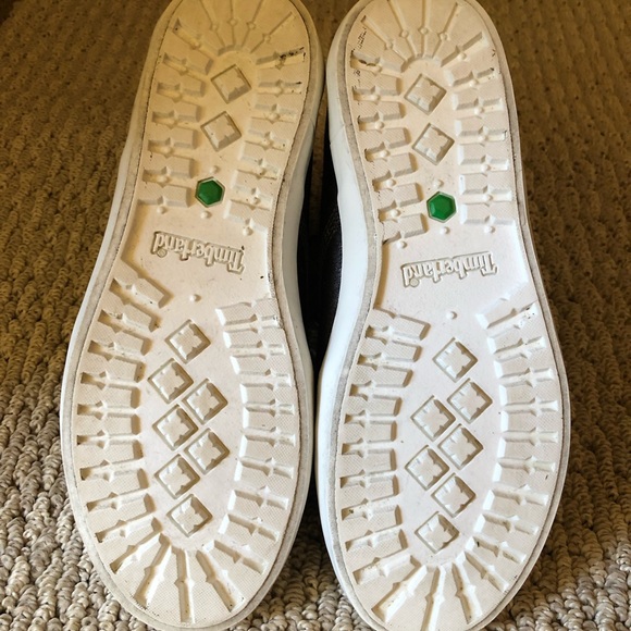 Timberland Black Metallic High Top Leather Sneaker - Picture 7 of 14